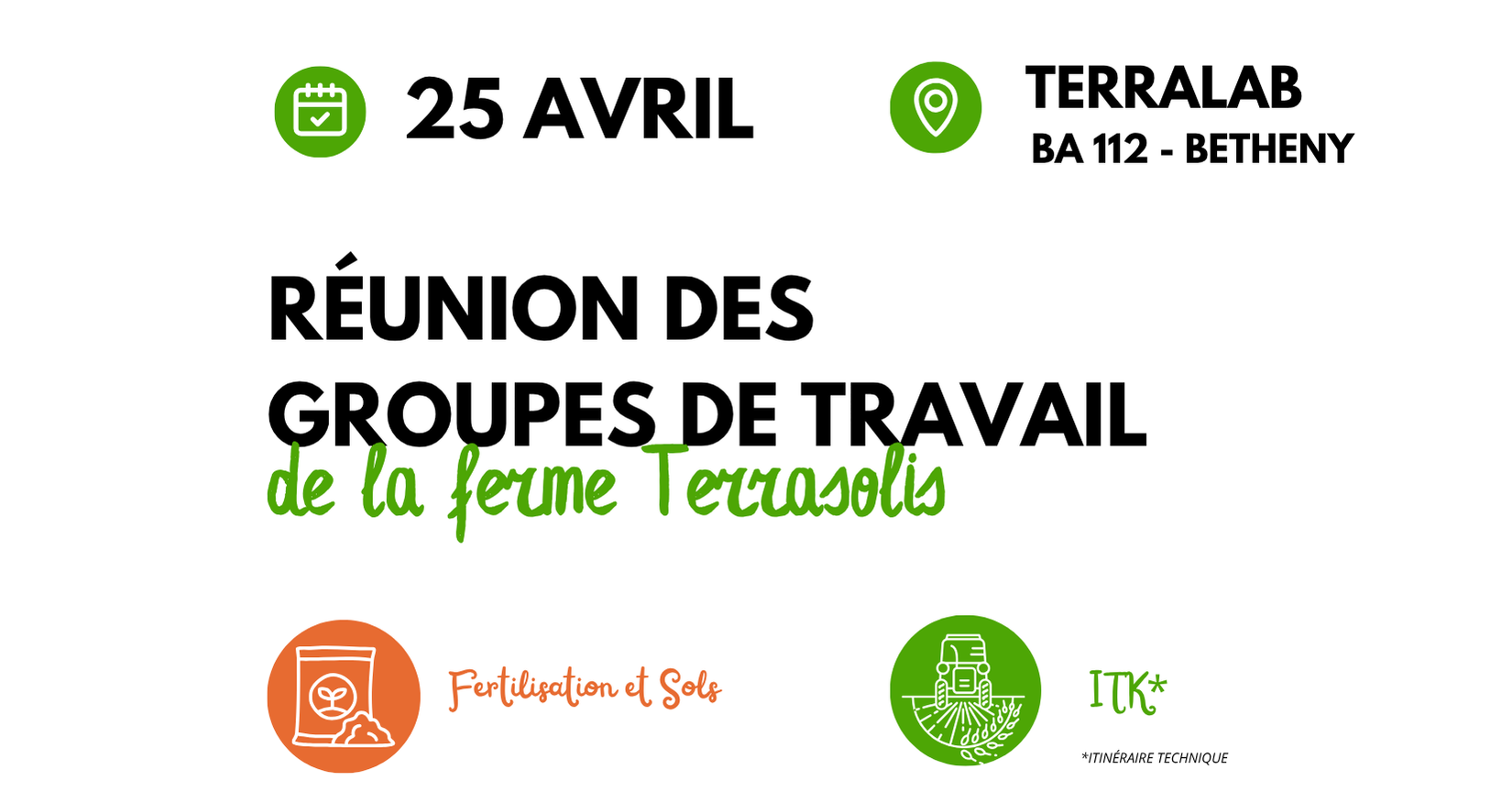 Première réunion des GT Fertilisations &#038; Sols et ITK